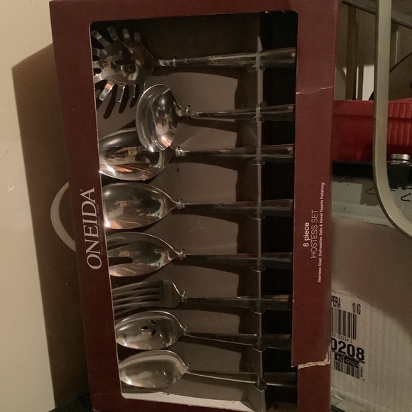 Oneida 8 pc stainless steel serving spoon set - Picture 1 of 4